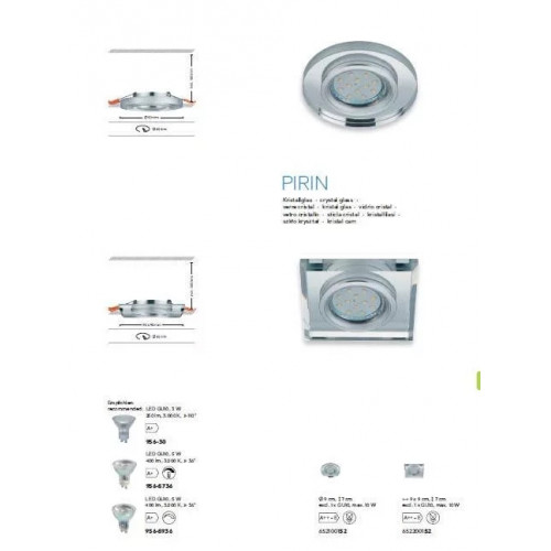 Точковий світильник Trio PIRIN 652100152