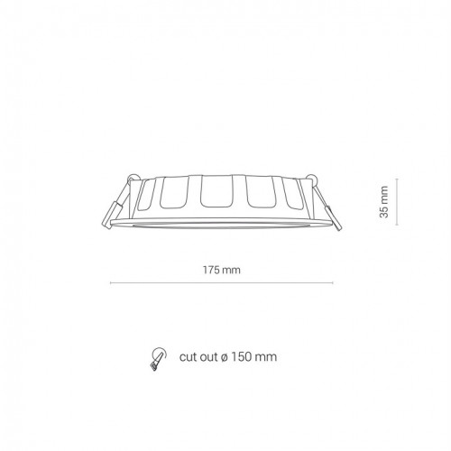 Стельовий світильник Amplex ONYX 727 (8776)