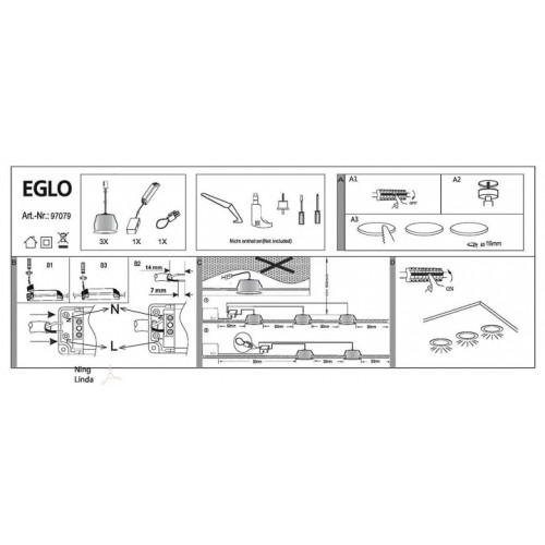 Точковий світильник Eglo CHANGO 97079