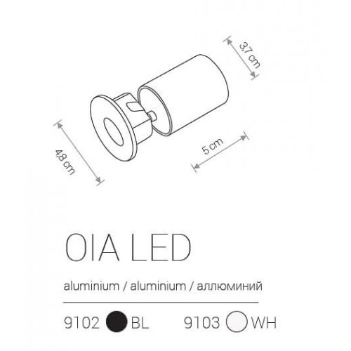 Підсвітка сходів Nowodvorski OIA LED 9103