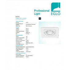 Точковий світильник Eglo VASCELLO P 61631
