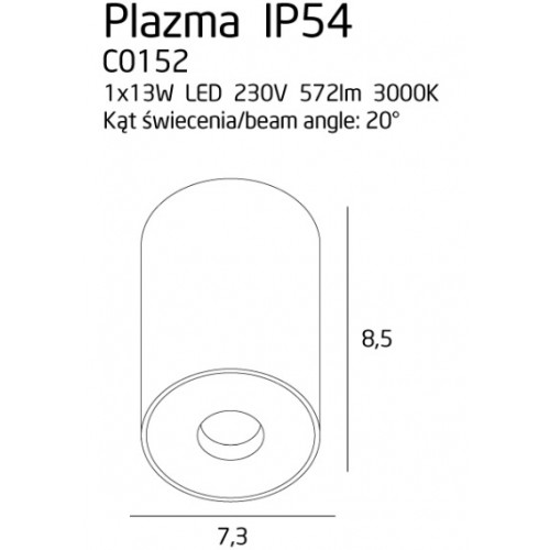 Точковий світильник Maxlight PLAZMA C0152