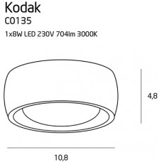 Точковий світильник Maxlight KODAK II C0135