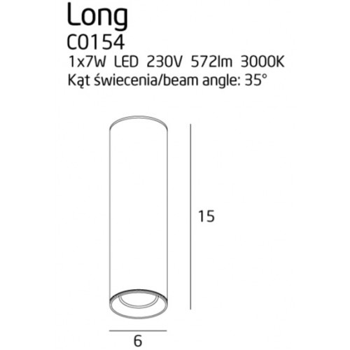 Точковий світильник MAXlight LONG C0154