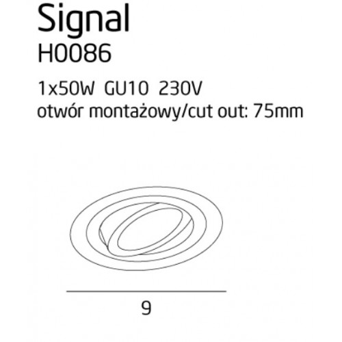 Точковий світильник Maxlight SIGNAL I H0086