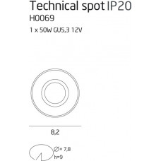 Точковий світильник Maxlight TECHNICAL SPOT IP20 H0069