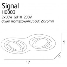 Точковий світильник Maxlight SIGNAL II H0083