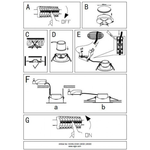 Точковий світильник Eglo SALICETO 98301