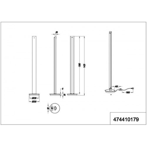 Торшер Trio TEXEL 474410179