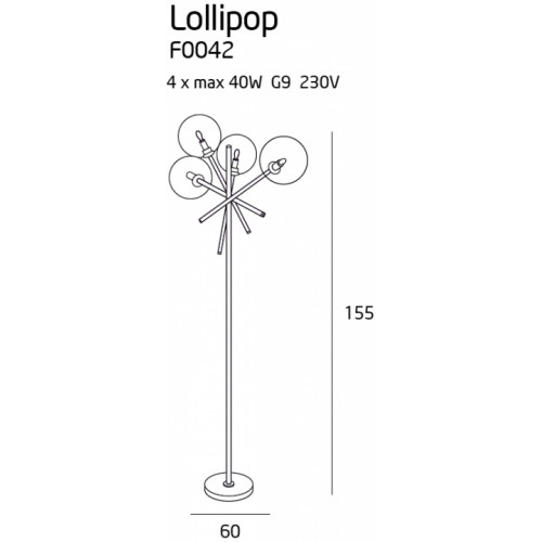 Торшер MAXlight LOLLIPOP F0042