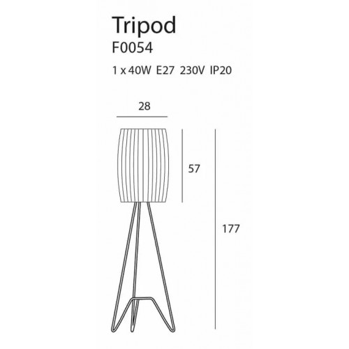 Торшер MAXlight TRIPOD F0054