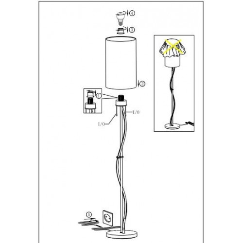 Торшер Eglo ESPARTAL 98309