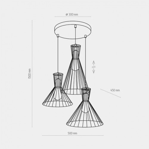 Торшер Kutek NAPOLI, вис. 2,1м