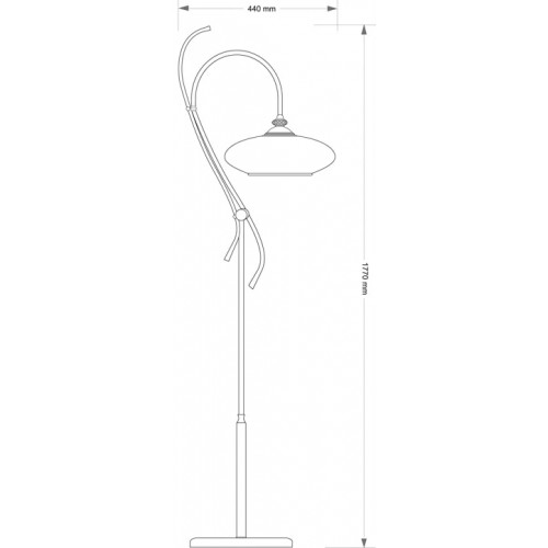 Торшер Kutek SAN MARINO KLOSZ SAN-LS-1(Z)CR