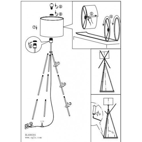 Торшер Eglo SCIGLIATI 98392