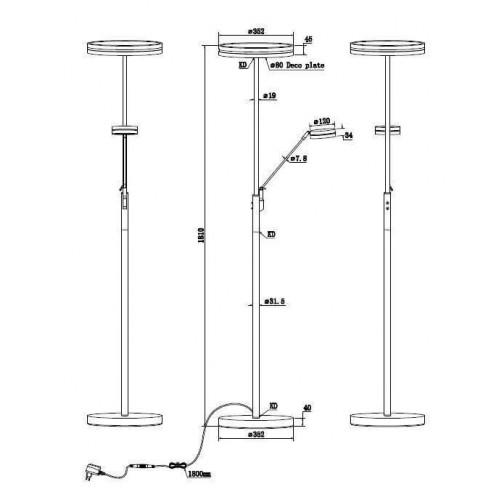 Торшер Trio FRANKLIN 426510207