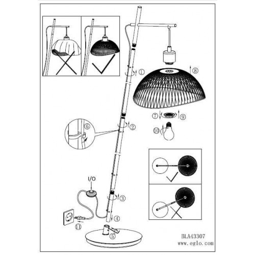 Торшер Eglo POMPEYA 43307