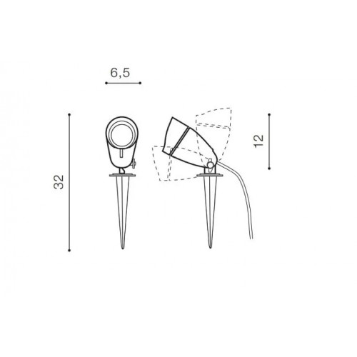 Торшер Zuma Line REA RLL93163-1GW