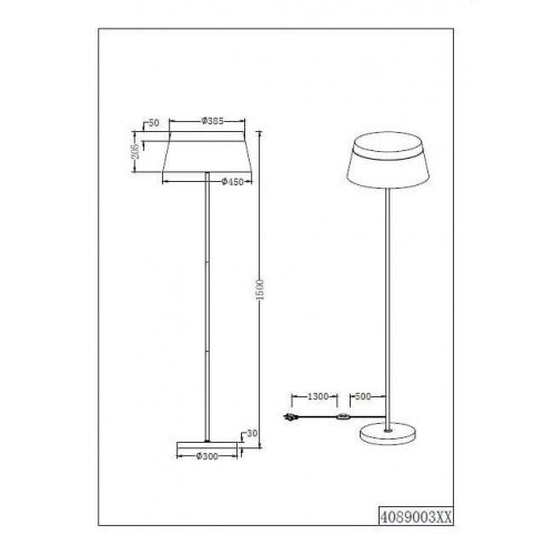Торшер Trio BARONESS 408900331