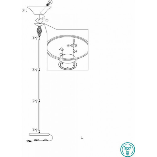 Торшер Trio RUSTICA 401000224