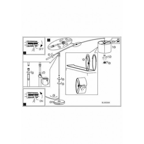 Торшер Eglo NADINA 92206