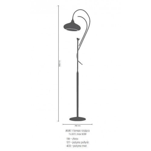 Торшер Amplex AGAT 433 (8904)