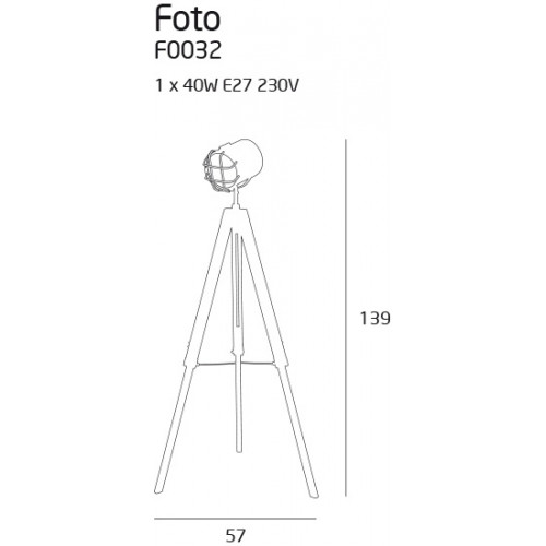 Торшер Maxlight FOTO F0032
