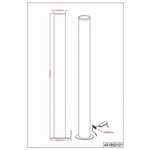 Торшер Trio PANTILON 451850101