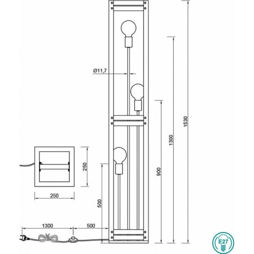 Торшер Trio KHAN 405500367