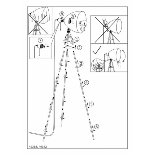 Торшер Eglo DUNDEE 49338