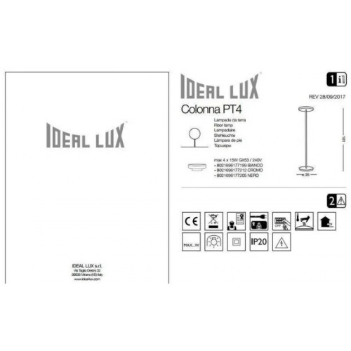 Торшер Ideal Lux COLONNA 177199