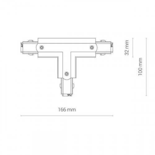 Т-конектор правий Nowodvorski CTLS POWER T CONNECTOR,<br />RIGHT 1 (T-R1) 8241