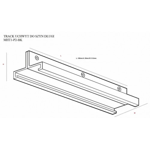 Кронштейн MAXlight MAX MHT1-P2-BK