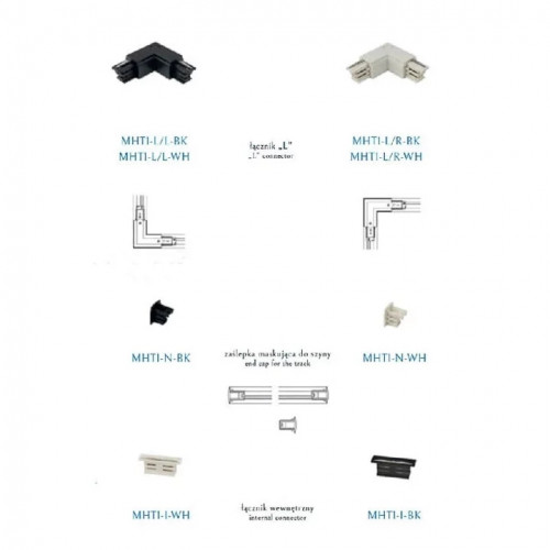 L-конектор лівий MAXlight MAX MHT1-L/L-WH