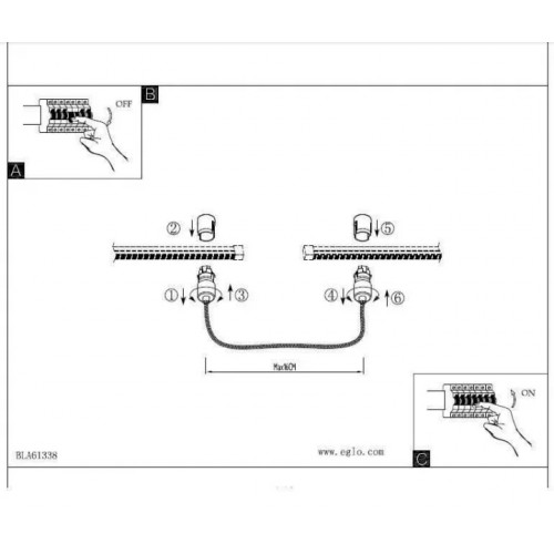 Гнучкий конектор трекової системи Eglo VILLANOVA 61339