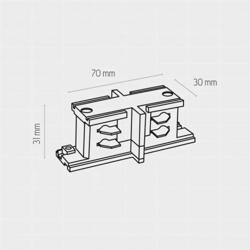 Коннектор прямий TK Lighting TRACER 3609