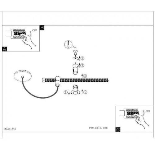 Елемент трекової системи Eglo VILLANOVA 61342