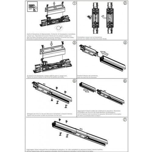 Середній конектор Ideal Lux LINK TRIMLESS ON/OFF MIDDLE CONNECTOR 227580