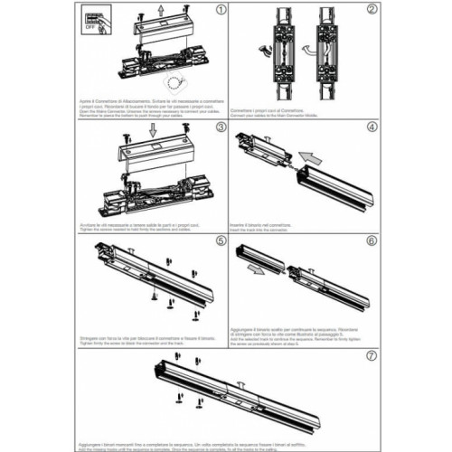 Середній конектор Ideal Lux LINK TRIMLESS ON/OFF MIDDLE CONNECTOR 227597