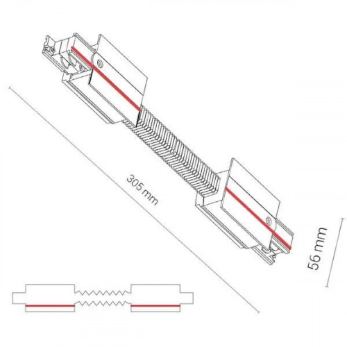 Гнучкий конектор Nowodvorski CTLS RECESSED POWER FLEX CONNECTOR 8677