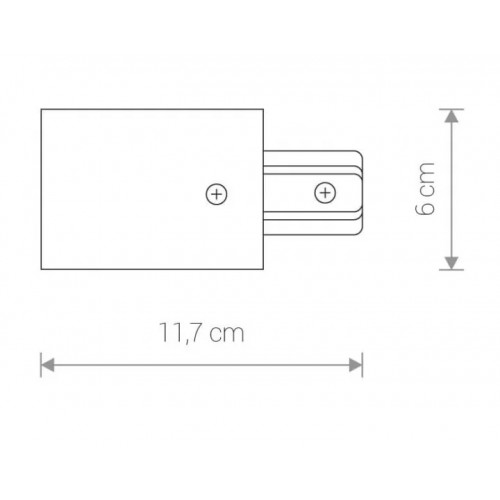 Коннектор живлення Nowodvorski PROFILE RECESSED POWER END CAP 8972