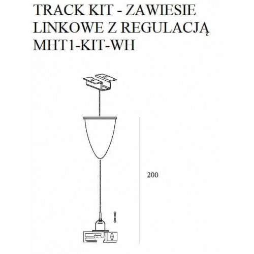 Підвіс 2м MAXlight MAX MHT1-KIT-WH