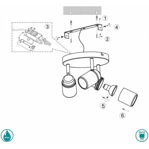 Трековий світильник Trio RADIATOR 78030132