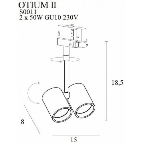 Трековий світильник MAXlight OTIUM S0011