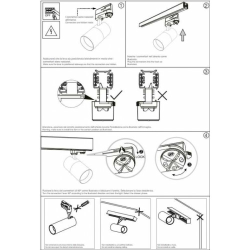 Трековий світильник Ideal Lux QUICK 222578