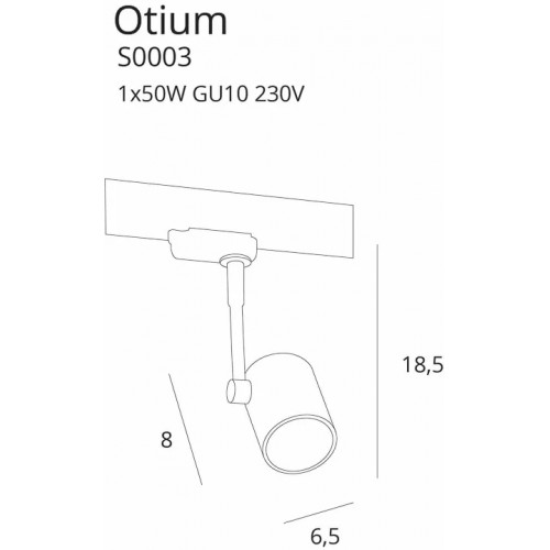 Трековий світильник MAXlight OTIUM S0003