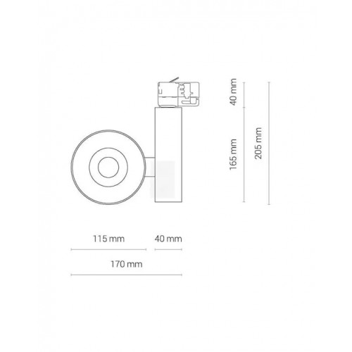 Трековий світильник Nowodvorski CTLS NEA LED 40W 8748