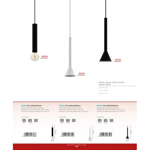 Трековий світильник Ideal Lux SMILE 20W 190037