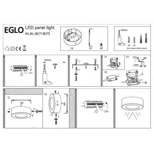 Трековий світильник Eglo ARBERI 66301