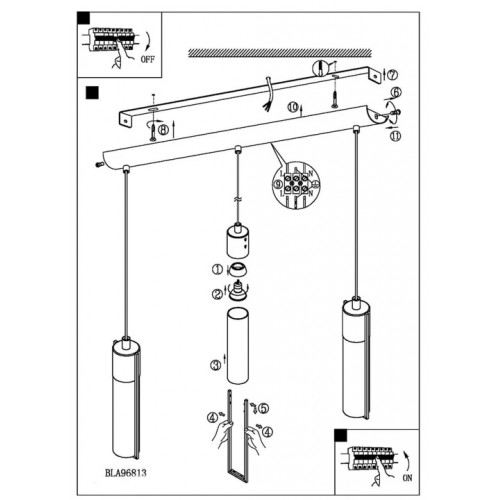 Трековий світильник Eglo VILLANOVA 66456